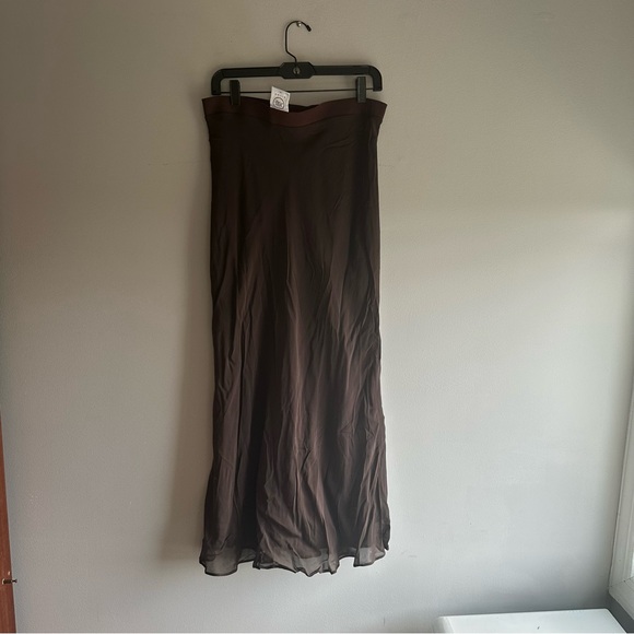 Vintage La Perla Ritmo Di Perla Brown Maxi Skirt - Picture 3 of 3